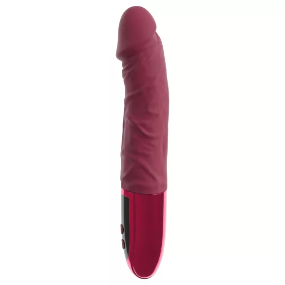 Beau Coeur Varelo - realistisk, oppladbar silikonvibrator (rød)