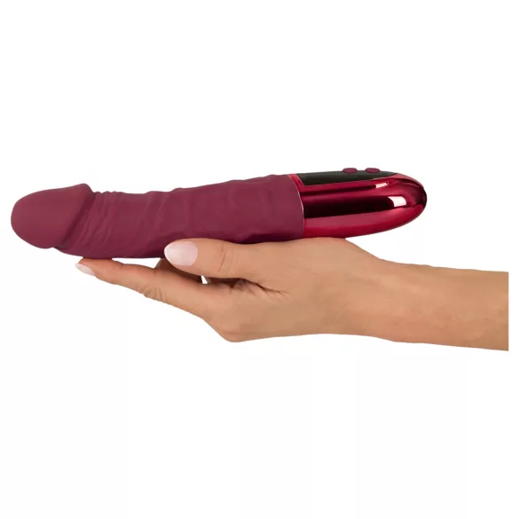 Beau Coeur Varelo - realistisk, oppladbar silikonvibrator (rød)