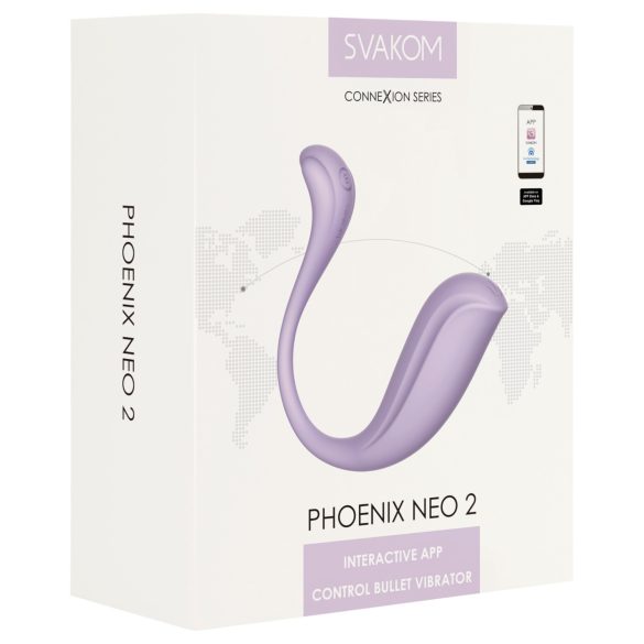 Svakom Phoenix Neo 2 - smart vibrerende egg (lilla)