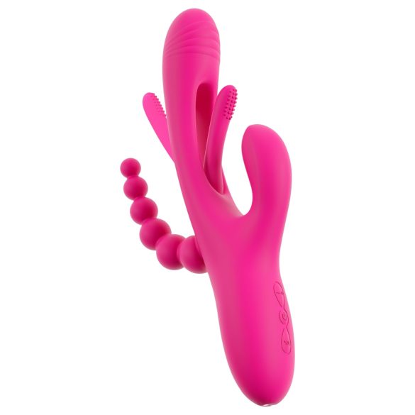 SMILE - trippel arm, tungevibrator (rosa)