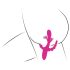 SMILE - trippel arm, tungevibrator (rosa)