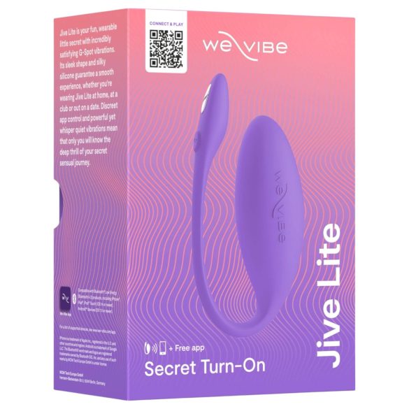 We-Vibe Jive Lite - oppladbart, smart vibrerende egg (lilla)