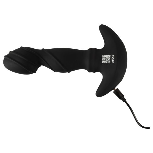 ANOS - bevegelig ring prostata vibrator (svart)