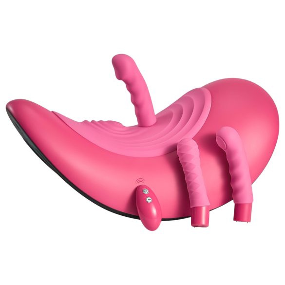 VibePad Rideon - pulserende G-punkt- og klitorisstimulatorhuske (rosa)