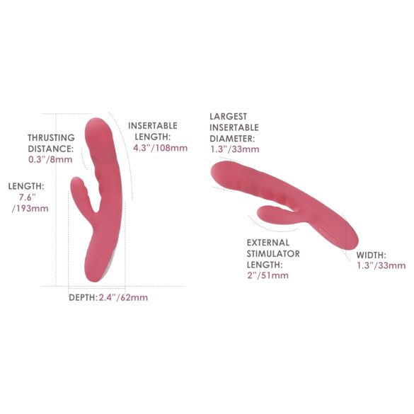 Svakom Avery - oppladbar klitorisarm vibrator (rosa)