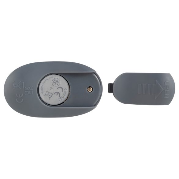 Beau Coeur Vylor - penis- og testikkelring med klitorisstimulator (grå)