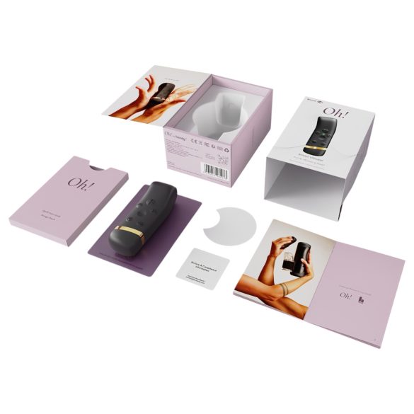 The Handy Oh! - Silkemyk vibrasjon (svart)