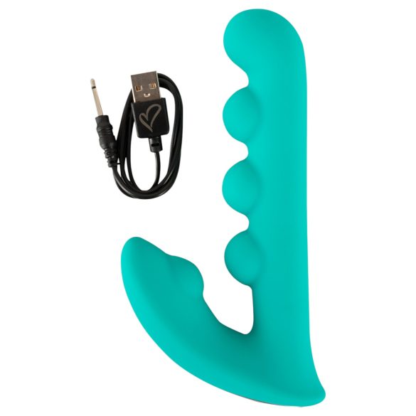 Beau Coeur Sylora - perler 2i1 vibrator (grønn)