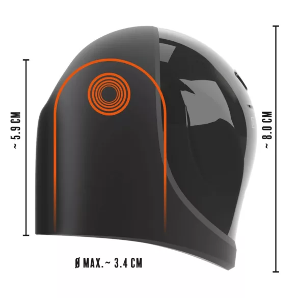 Rebel - vanntett akornvibrator (svart)