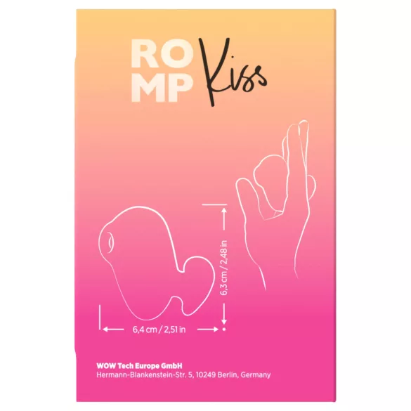 ROMP Kiss - luftbølge-klitorisstimulator (rosa)