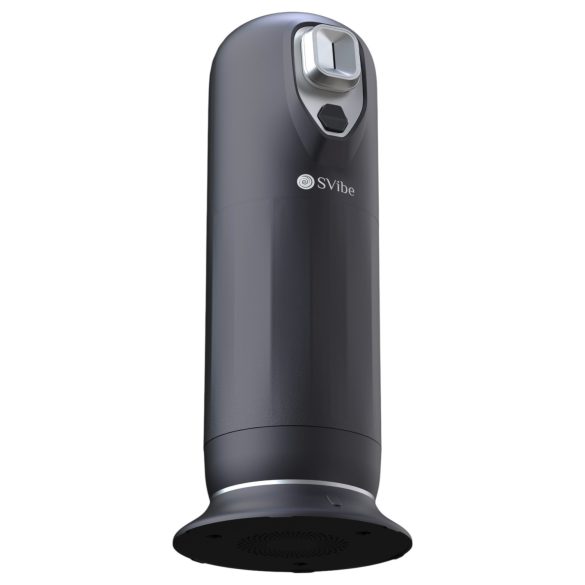 Snail Vibe Jet - støtvibrator med oppvarmingsfunksjon (svart)