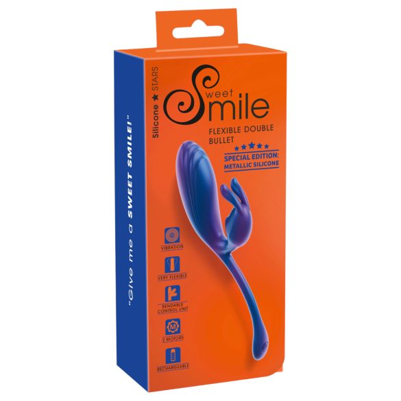 Smile - G-punkt og klitorisvibrator (blå)