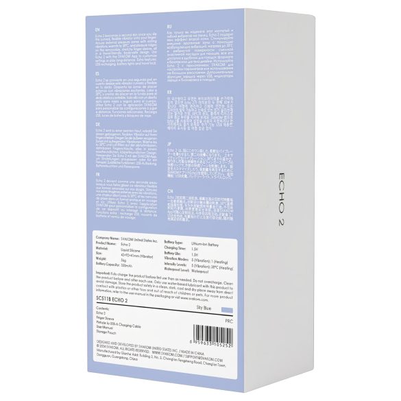 Svakom Echo 2 - smart finger-vibrator (blå)