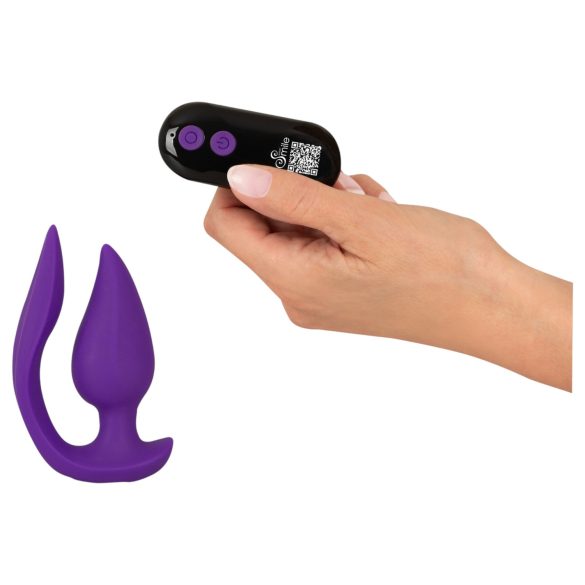 Smile - 2-i-1 analvibrator og klitorisstimulator (lilla)