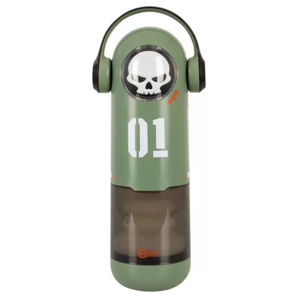 Rebel Skull - støtende og vibrerende masturbator (grønn)