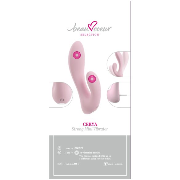 Beau Coeur Cerya - mini klitorisvibrator (lys rosa)