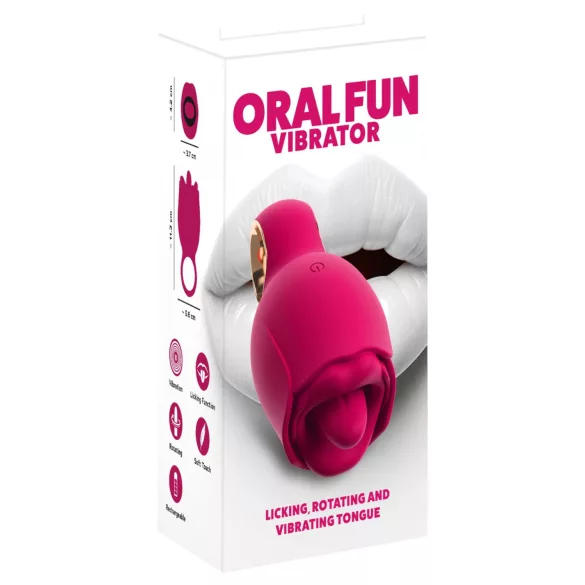 You2Toys Oral Fun - tungeformet klitorisstimulator (rosa)