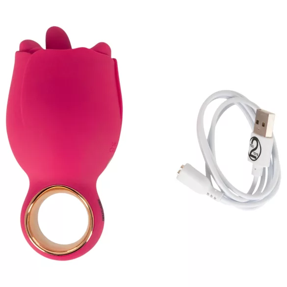 You2Toys Oral Fun - tungeformet klitorisstimulator (rosa)