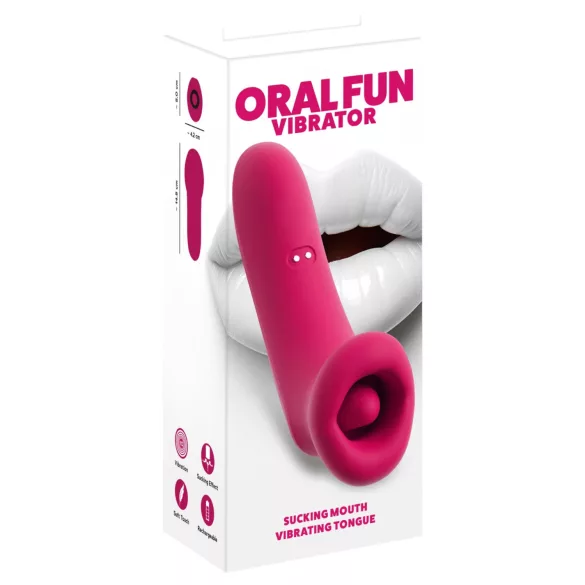 You2Toys Oral Fun - sugende og lekende klitorisvibrator (rosa)