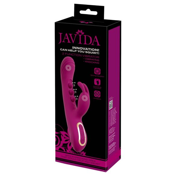 Javida - perlevibrator med klitorisbue (lilla)