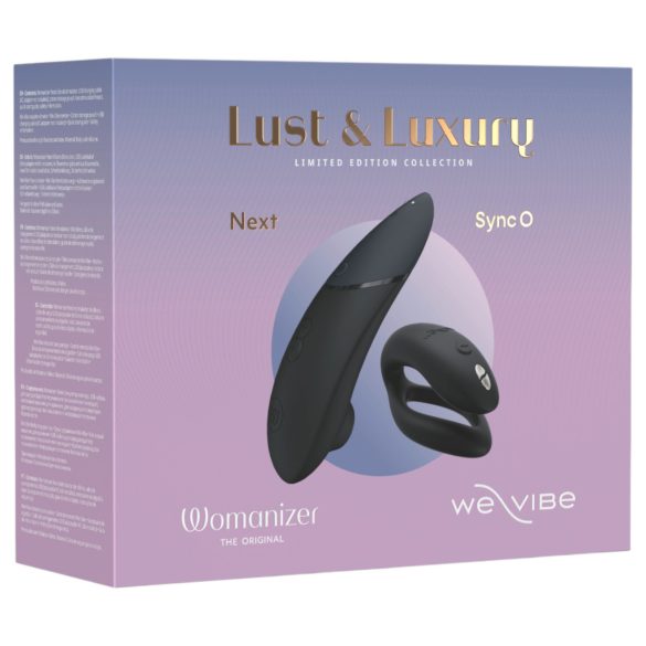 Womanizer Lust&Luxury - klitoris- og parvibratorsett (svart)