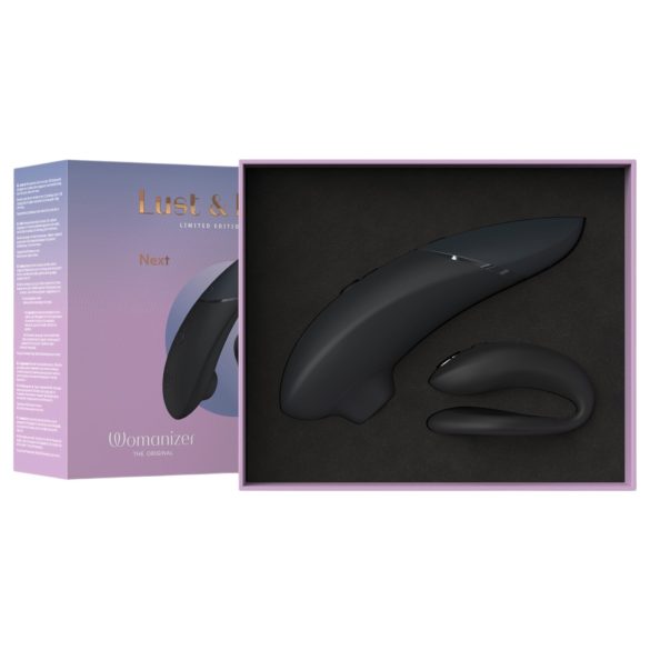 Womanizer Lust&Luxury - klitoris- og parvibratorsett (svart)