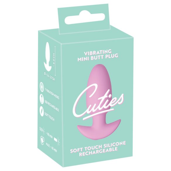 Cuties Mini - vibrerende analplugg (rosa)