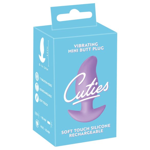 Cuties Mini - vibrerende analplugg (lilla)