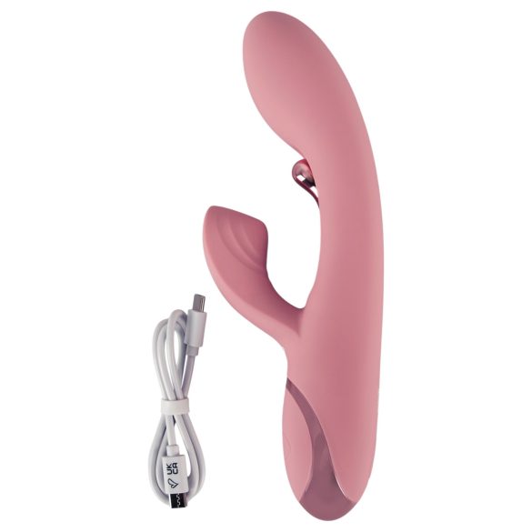Beau Coeur Avenor - tungeformet G-punktvibrator med klitorisstimulator (rosa)