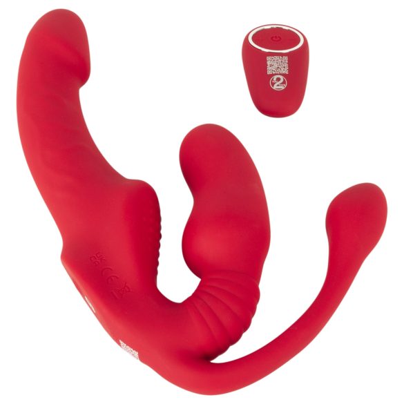 You2Toys Strapless - festbar 3-armet vibrator (rosa)