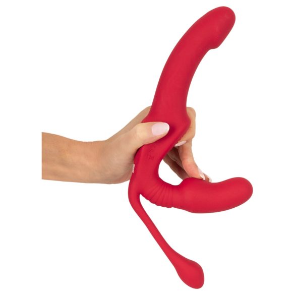 You2Toys Strapless - festbar 3-armet vibrator (rosa)