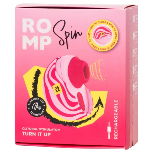 ROMP Spin - luftbølge-klitorisstimulator (rosa)