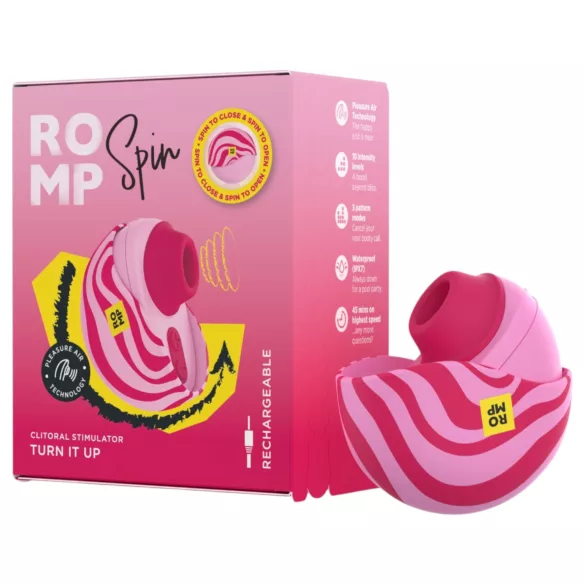 ROMP Spin - luftbølge-klitorisstimulator (rosa)