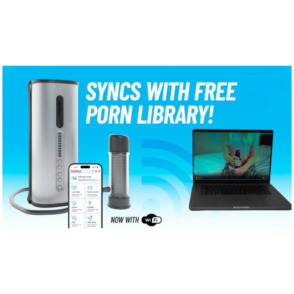 VacuGlide 2 - automatisk, nettverkskoblet luksus-masturbator for menn (sølv)