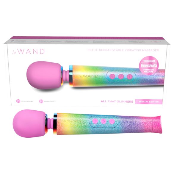 le Wand - massasjepinne vibrator (regnbue)