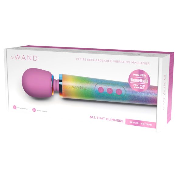 le Wand - massasjepinne vibrator (regnbue)