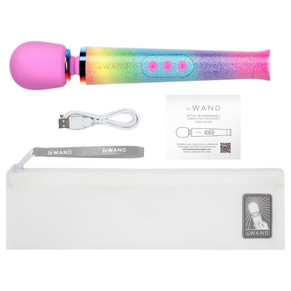 le Wand - massasjepinne vibrator (regnbue)