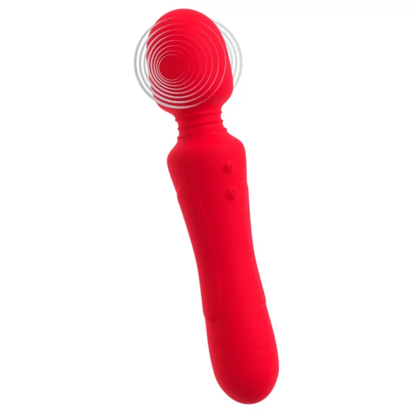 Sweet Smile - oppladbar, vanntett wand-vibrator (rød)