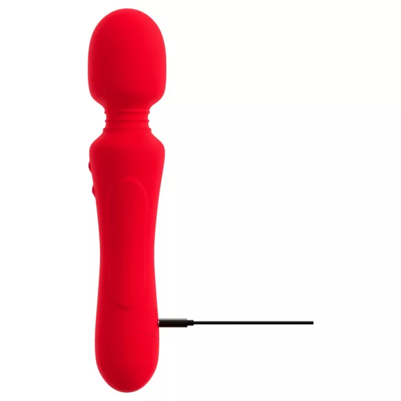 Sweet Smile - oppladbar, vanntett wand-vibrator (rød)