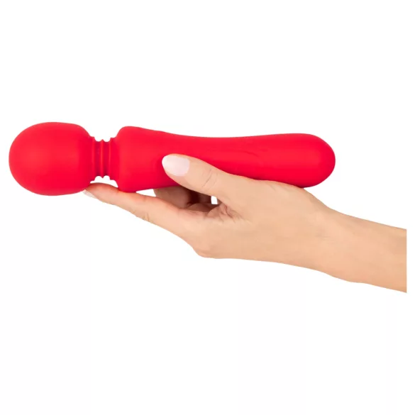 Sweet Smile - oppladbar, vanntett wand-vibrator (rød)