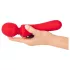Sweet Smile - oppladbar, vanntett wand-vibrator (rød)