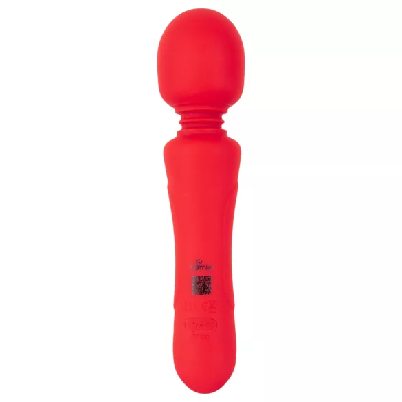 Sweet Smile - oppladbar, vanntett wand-vibrator (rød)