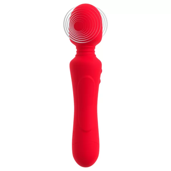Sweet Smile - oppladbar, vanntett wand-vibrator (rød)