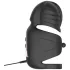 Rebel - penisvibrator for menn med bevegelig penishode-stimulator (svart)