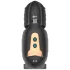 Rebel - penisvibrator for menn med bevegelig penishode-stimulator (svart)