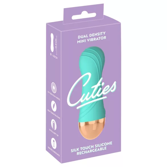 Cuties - oppladbar, vanntett mini-vibrator (grønn)
