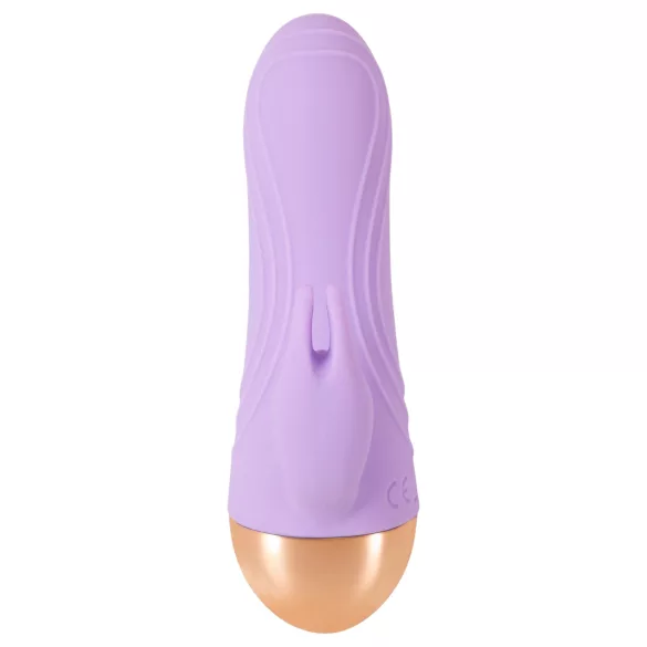 Cuties - oppladbar, vanntett mini-klitorisvibrator med arm (lilla)