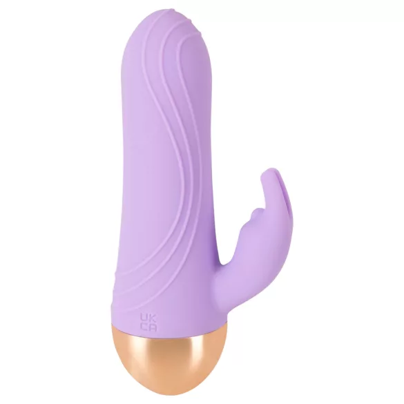 Cuties - oppladbar, vanntett mini-klitorisvibrator med arm (lilla)