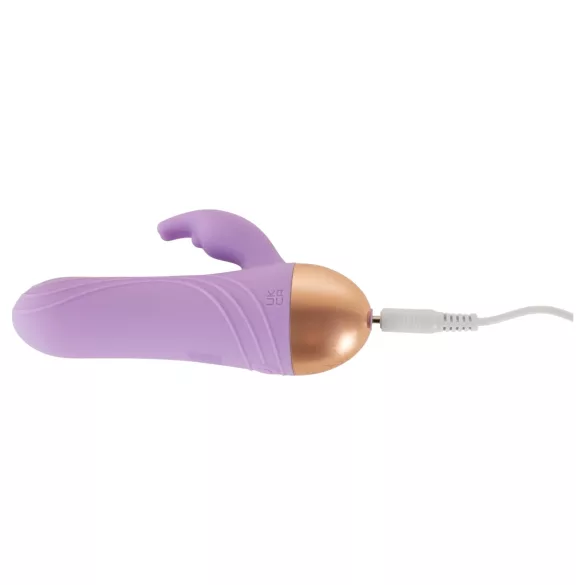 Cuties - oppladbar, vanntett mini-klitorisvibrator med arm (lilla)