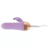 Cuties - oppladbar, vanntett mini-klitorisvibrator med arm (lilla)